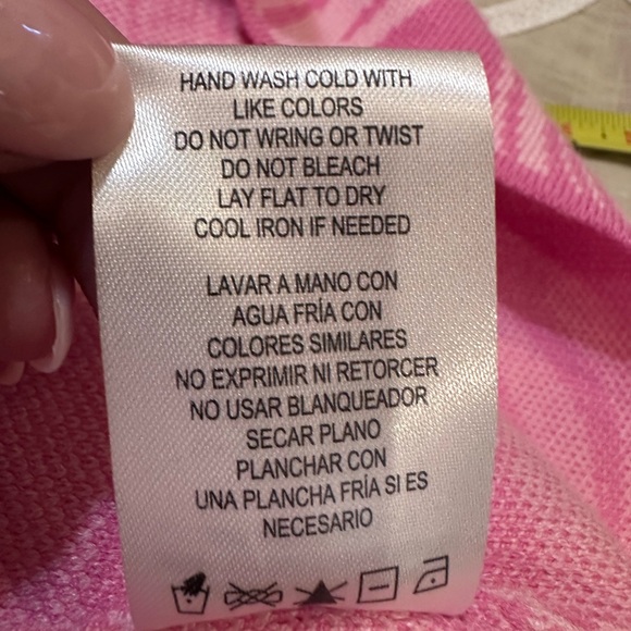 Gianni Bini GB Sweater Dress Pink Marble Swirl Long Sleeve NWT Size XL - Picture 9 of 11